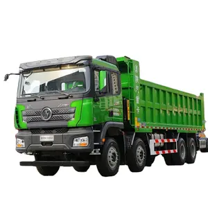 Shacman E7 6X4 400Hp 델롱 덤프 트럭 J6P 터보 샷 떨어져 널리 새로운 작은 덤프 트럭 2000W 3000W 트레일러 사용 가위 키트