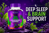 Gummies aux champignons Lion's Mane, Reishi, Chaga et Cordyceps, complément alimentaire fonctionnel pour améliorer la mémoire, le sommeil et l'énergie.