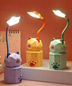 Lampe de bureau LED mignonne de dessin animé pour enfants, rechargeable par USB, protection des yeux, lumière de table à commande tactile, cadeau pour étudiant, lecture nocturne - Product Image 3