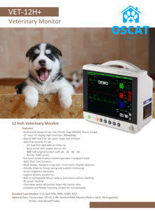 OSCAT Equipamento Veterinário um Novo Portátil Médico Veterinário Multi-parâmetro <span class=keywords><strong>Monitor</strong></span> de Freqüência Cardíaca Adequado para uma Variedade de Animais - Product Image 6