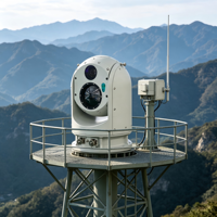 Caméra de surveillance thermique PTZ extérieure, imageur thermique infrarouge pour la sécurité périmétrique extérieure permanente