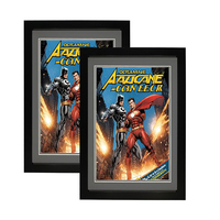 Cadre de bande dessinée monté par affichage de mur avec de doubles tapis, cadre d'affichage de bande dessinée