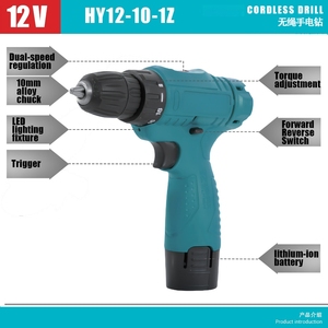 중국 공장의 비용 효율적인 맞춤형 ODM/OEM 키리스 무선 드릴 목재/금속 드릴링 나사용 오래가는 배터리 - Product Image 3
