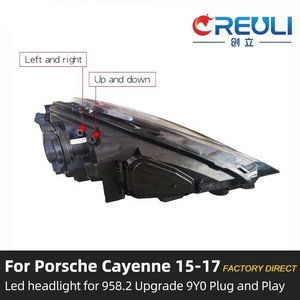 Feux de voiture CREULI 2015 2016 2017 92A, mise à niveau des phares vers un style LED matriciel Pdls 2023 pour Porsche Cayenne 958 958.2 - Product Image 4