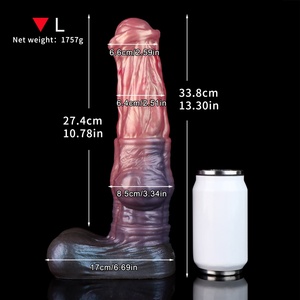 Fantasy Big Monster <b>Dildo</b> Penis Silicone Realistic Horse Animal Penis Strap Soft Suction Cup - Product Image 6