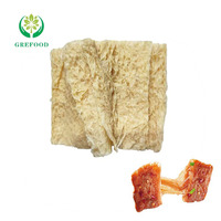 100% sayuran TVP serpihan daging berbasis tanaman lemak rendah daging vegan bertekstur HALAL protein sayuran daging kedelai tingkat hidrasi tinggi