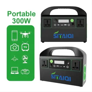 300W mới ngoài trời sạc năng lượng mặt trời Máy phát điện nhà máy điện cầm tay Tấm Pin Mặt Trời tinh khiết Sine Wave panel năng lượng mặt trời Pin ngân hàng MPPT 25W