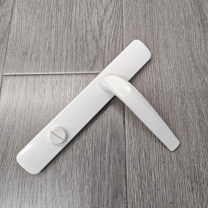 Nhà Máy Trực Tiếp Hợp Kim Nhôm Cửa Màu Trắng Xử Lý Đòn Bẩy Khóa 90 Lỗ Pitch Cho Phòng Tắm Kính Trượt Kéo Cửa Phần Cứng Xử Lý - Product Image 5