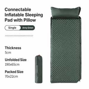 Customizable Outdoor Inflatable Sleep Mat with Dot Pattern and Splice Sleep <strong>Matress</strong> for <strong>Camping</strong> and Hiking Rest - Product Image 4