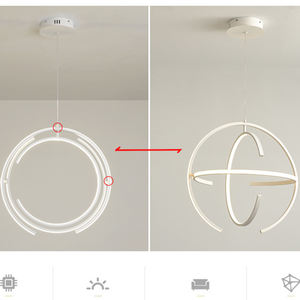 Pendenti a sfera con pendenti in oro bianco - Product Image 5