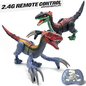 2.4G Simulation RC Dino Marche <span class=keywords><strong>Velociraptor</strong></span> Robot Jouets Électrique Marche Dino Jouets Avec Fonction De Pulvérisation - Product Image 5
