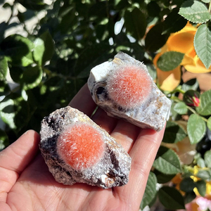 Venta al por mayor de esferas de cuarzo pulido de alta calidad, estilo bohemio, con bola de pelo de zeolita naranja, de moda, regalo de recuerdo único y decoración. - Product Image 2