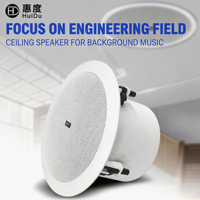 Sistema de megafonía HuiDu, conjunto completo profesional con altavoces de techo, amplificador de 70V/100V 800W, MP3, sistema de paging por zonas, radio FM para escuelas y oficinas