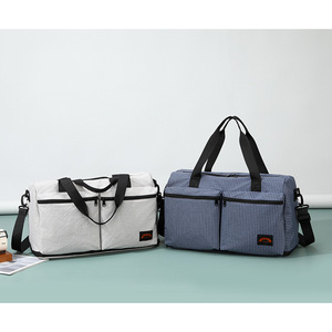 Fitness Bag Large Capacity Foldable Water Resistant Travel Gym Tote Unisex Solid Color 20-35L - Product Image 2