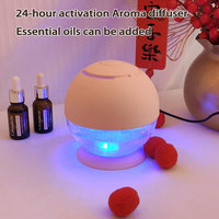 Diffuseur d'arômes essentiels sans brouillard, contrôlé par application 24h/24, avec lumière LED, alimenté par USB, en plastique, pour voiture, hôtel, maison, bureau