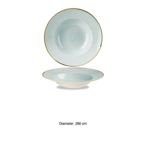 Bol à pâtes bleu œuf de canard 28 cm Churchill Stonecast Speckled Sdesvwbl - Product Image 3