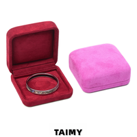 Boîte à bijoux portable de luxe avec dessus arqué, personnalisable avec logo, pour bracelets, présentoir de bijoux, boîte cadeau de haute qualité, vente en gros