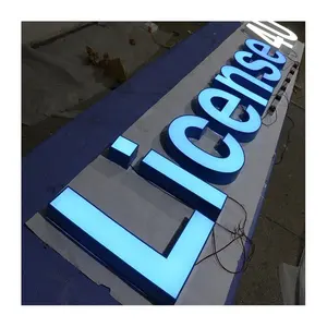 Customized Reliable High Quality 3d Acrylic Frontlit Led Logo Design Letter