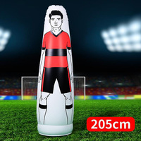 Mannequin Gonflable de Gardien de But OEM Fdfit Durable pour Entraînement de Coup Franc, Défenseur, Enfants et Adultes, en PVC Blanc, Plusieurs Tailles