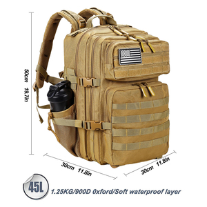 Sac à dos de survie Trailpop Heavy Duty en tissu Oxford 900D camouflage, imperméable, tactique, pour trekking en plein air - Product Image 3