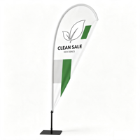 Drapeau à plumes personnalisé avec logo imprimé, mât en fibre de verre, bannière professionnelle imprimée par transfert thermique, usine de fabrication