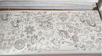 Nouvelle nappe Graffiti créative grande nappe de coloriage dessin nappe couverture de Table fournitures de fête pour les enfants
