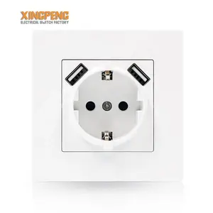 EU standard single electric plug socket german 16A german quality socket connector wall socket