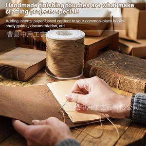 Tablero perforador de madera con placa metálica para encuadernación de papel, herramienta para hacer libros y manualidades - Product Image 3
