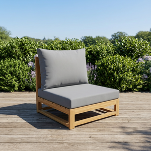 EDEN Ensemble de canapés de jardin contemporains en bois d'acacia, 6 pièces, écologiques, avec coussins imperméables, pliables, pour terrasses et hôtels - Product Image 2