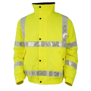 LX 2024 Jaqueta de Trabalho de Segurança de Trafic Fluorescente Hi Vis Workwear Reflexiva Segurança