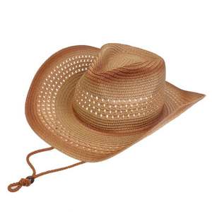 Sombrero Plegable de Vaquero Occidental Vintage al por Mayor, de Poliéster, para Viajes al Aire Libre, Protección Solar, Montañismo, con Bordado 3D - Product Image 6