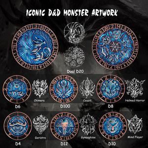 Juego de <span class=keywords><strong>Dados</strong></span> Giratorios de Aleación de Zinc de 8 Caras y Doble Cara, Color Oro Rosa, 8 Piezas - <span class=keywords><strong>Dados</strong></span> para Juegos de <span class=keywords><strong>Rol</strong></span> D&D <span class=keywords><strong>con</strong></span> Caja de Regalo de Monstruos Hexagonales - Product Image 4