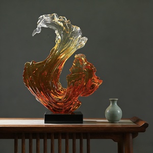 <strong>The</strong> Wind and Moonlight Frozen in <strong>the</strong> Surging <strong>Tides</strong> of Mountains and Seas.Crafted and Carved by Bozhiyi - Product Image 6