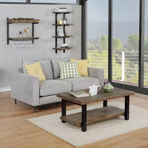 Étagère murale moderne en <span class=keywords><strong>bois</strong></span> et métal DU'S avec quatre tiroirs pour salon - Product Image 2