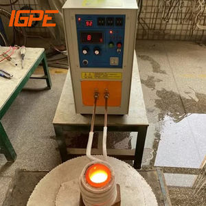 Horno de fusión por inducción de tipo basculante de 10-50kg, calentador de inducción de fundición rápida para Taller de chatarra de oro y plata - Product Image 2