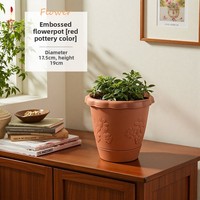 Plante succulente artificielle verte en résine plastique, pot de fleurs au design rustique classique, écologique, décoration de jardin d'intérieur, violet