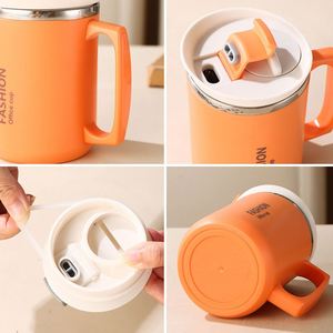 Mug à café en acier inoxydable 304 pour le personnel de bureau, tasse à eau portable de haute qualité, cadeau d'affaires avec logo personnalisé - Product Image 3