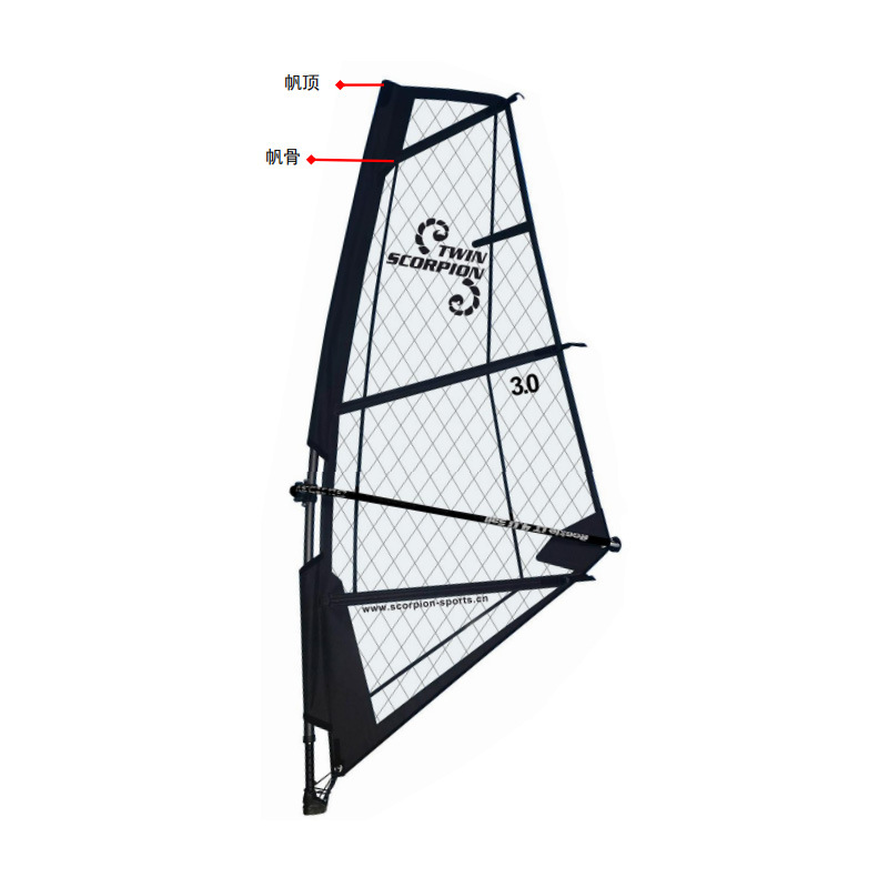 Vela simple plana negra 3