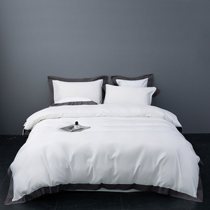 Taie d'oreiller en <span class=keywords><strong>satin</strong></span> <span class=keywords><strong>de</strong></span> viscose <span class=keywords><strong>de</strong></span> haute qualité SP77 <span class=keywords><strong>drap</strong></span> en <span class=keywords><strong>coton</strong></span> égyptien couvre-lit ensemble <span class=keywords><strong>de</strong></span> literie et couette King Luxury - Product Image 2