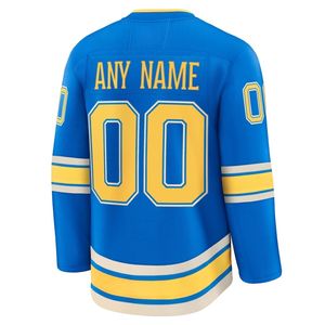 Maillot de hockey bleu roi pour homme St. Louis Blues, col en V, imprimé par transfert thermique, respirant, anti-humidité, vêtement de hockey sur glace à manches courtes - Product Image 3