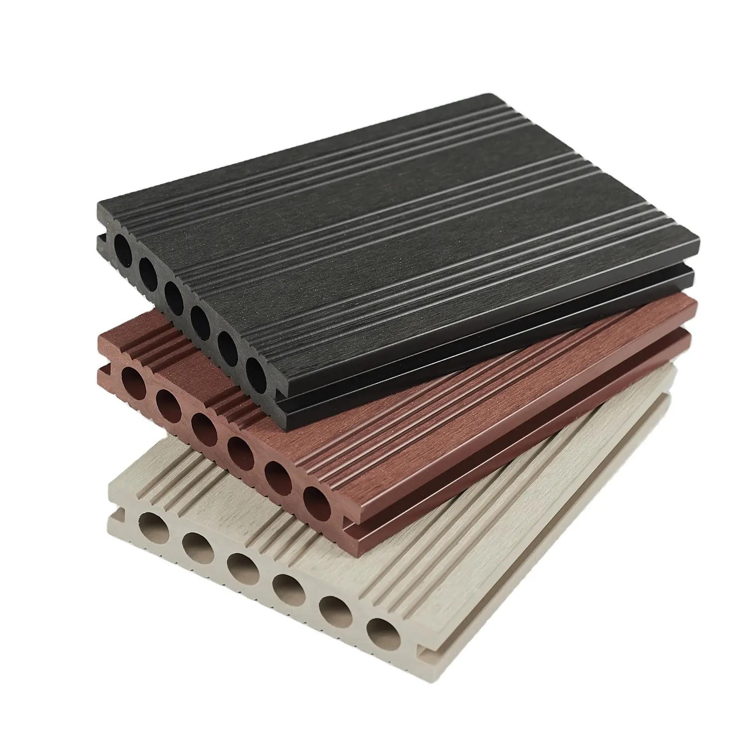 AL-K140-25C lantai komposit berdek kayu pemeliharaan rendah teknologi kayu Anti-UV tahan air