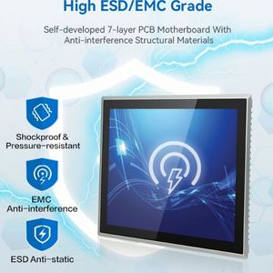 Touchwo 10.1 ''15.6'' Màn hình cảm ứng màn hình cảm ứng nhúng máy tính PC IP65 không thấm nước không quạt công nghiệp bảng điều chỉnh PC - Product Image 4