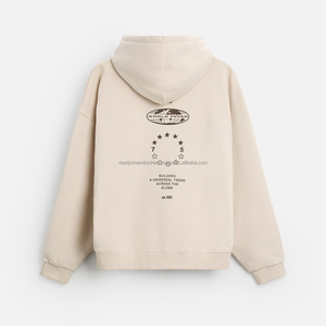 2025 100% ALGODÓN Sudaderas con capucha de impresión personalizada Hombres Sudadera con capucha Bolsillo Sudaderas con capucha personalizadas bordadas - Product Image 4