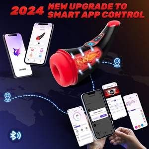 LCD ekran cep kedi erkek 9 emme 9 titreşim modları 3D dokulu kol isıtmalı erkek seks oyuncakları erkek Stroker - Product Image 6