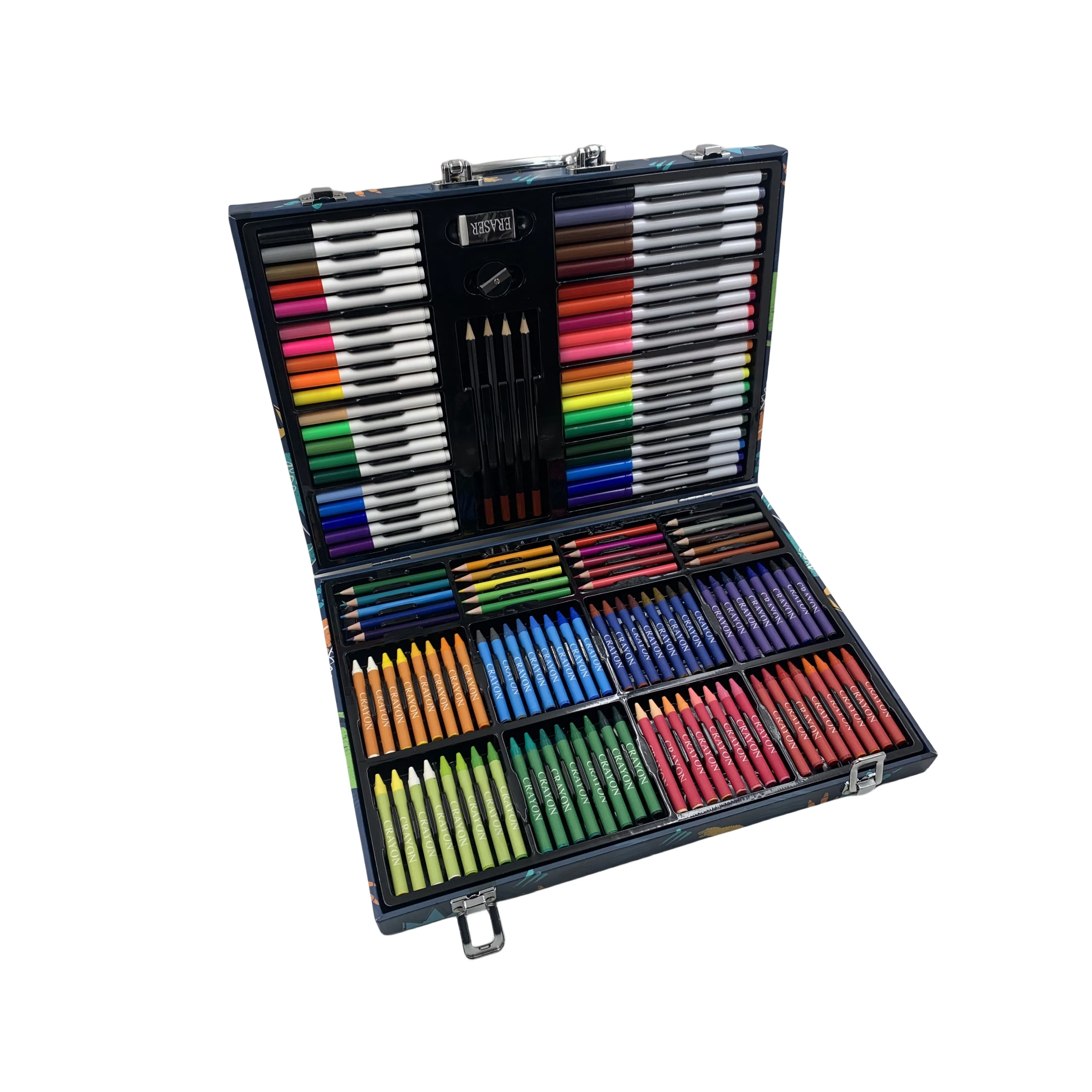 Giá Rẻ Giá Văn Phòng Phẩm Set 140Pcs Trẻ Em Sơn Và Vẽ Màu Nước Bút Chì Crayon Kit