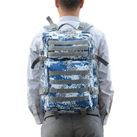 Sac à dos tactique de chasse camouflage noir imperméable pour la randonnée et la survie en plein air, personnalisable, en promotion