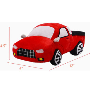B150 OEM Mềm Xe Tải Xe Tải Nhồi Bông Xe Đồ Chơi Dễ Thương Xe Plushie Quà Tặng Bất Thường Trẻ Em Sinh Nhật Công Cụ Bán Buôn Màu Đỏ Sang Trọng Xe Đồ Chơi - Product Image 4