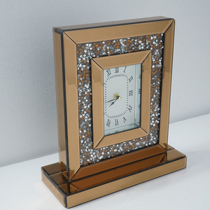 Nuovo Disegno WXMC-077 di Cristallo Marrone di Lusso Specchio Rettangolo <span class=keywords><strong>Orologio</strong></span> <span class=keywords><strong>Da</strong></span> <span class=keywords><strong>Tavolo</strong></span> - Product Image 1