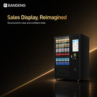 BANDENG 6610Pro 22T, Expendedora de Bebidas y Snacks con Pantalla HD y Tres Métodos de Pago para la Venta de Mercancía Mixta