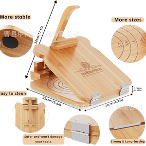 Presse à tortillas en bois Mihola pour tortillas maison, planche à pâtisserie écologique - Product Image 5